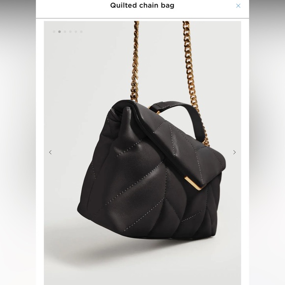 Mango Quilted chain bag- black - Picture 2 of 3